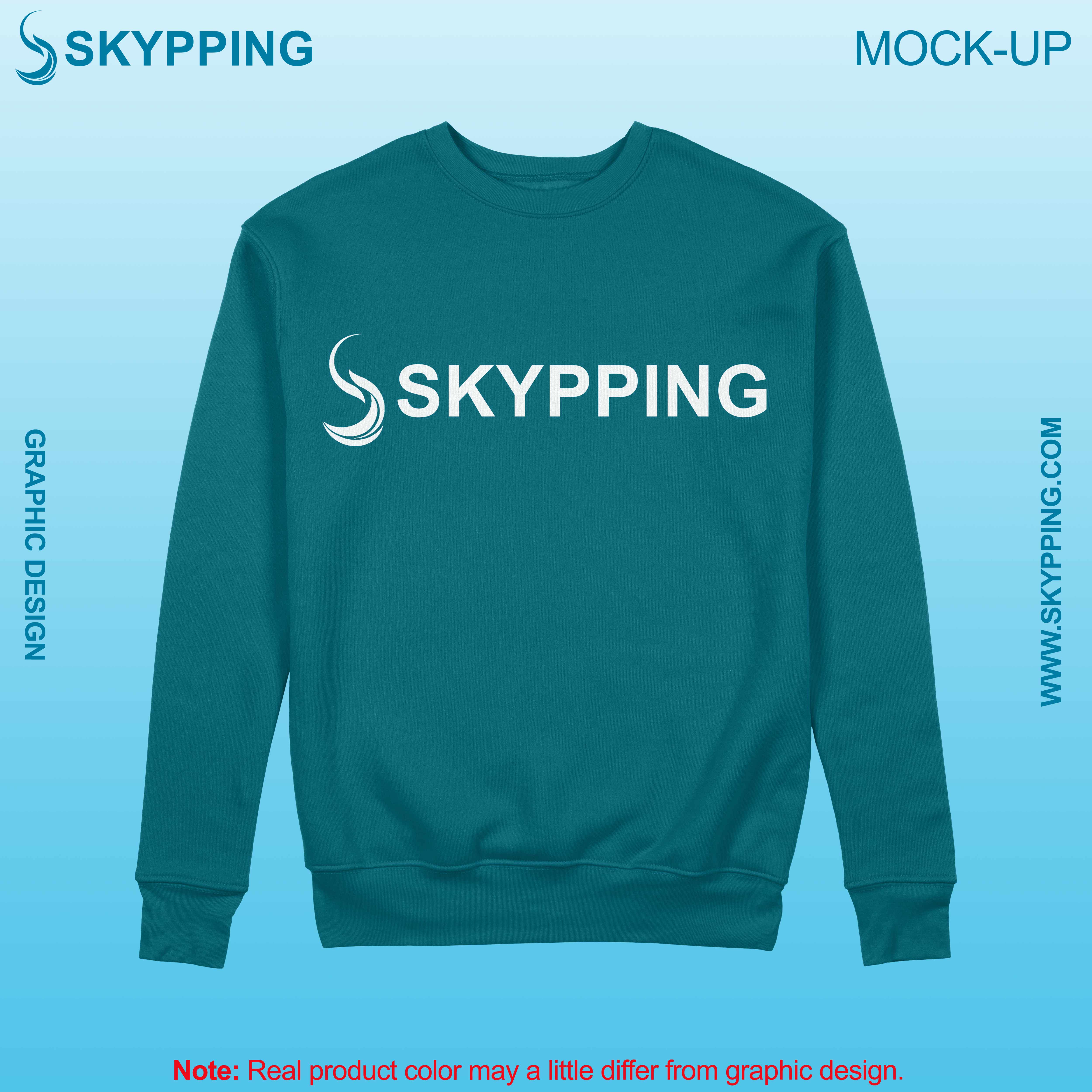 Sweatshirt with set-in style sleeve